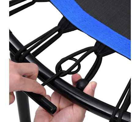 vidaXL Cama elástica fitness con asa 102 cm