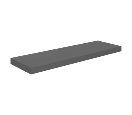 vidaXL Étagère murale flottante 4 pcs Gris brillant 80x23,5x3,8 cm MDF