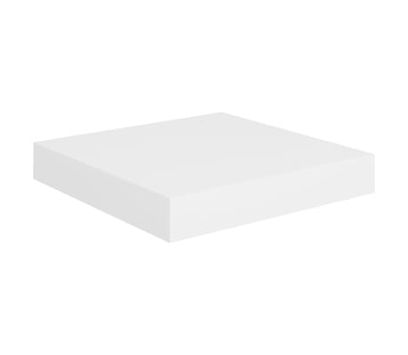 vidaXL Estantes flotantes de pared 4 uds MDF blanco 23x23,5x3,8 cm