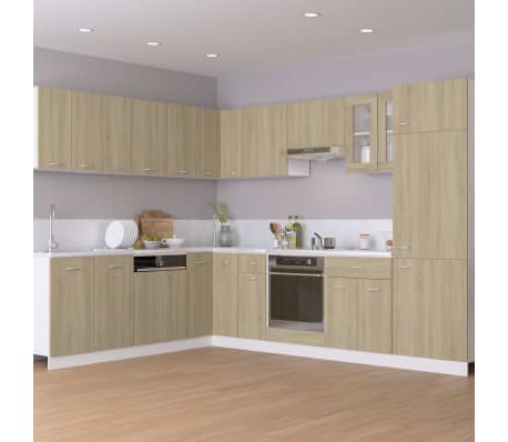 vidaXL Armario inferior de fregadero madera ingeniería 80x46x81,5cm