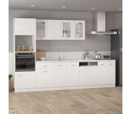 vidaXL Armario colgante cocina “Lyon” contrachapada blanco