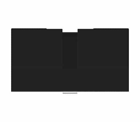 vidaXL Armario de baño madera contrachapada negro 60x32x53,5 cm