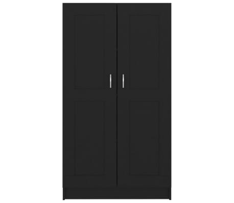 vidaXL Armario de libros madera contrachapada negro 82,5x30,5x150 cm