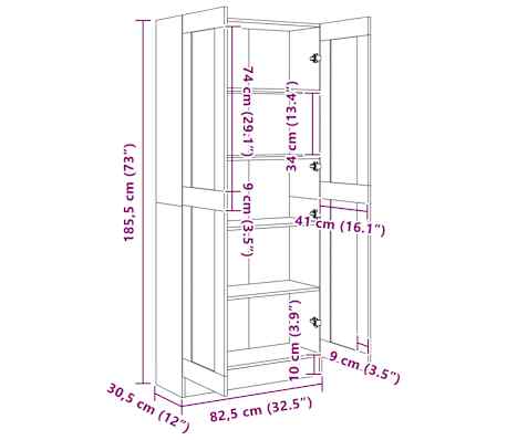 vidaXL Bibliothèque Blanc brillant 82,5x30,5x185,5cm Bois d'ingénierie