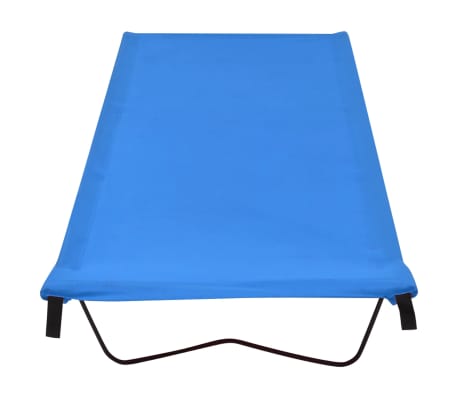 vidaXL Cama de camping tela Oxford y acero azul 180x60x19 cm