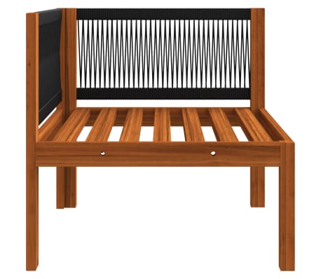vidaXL Sofás de esquina de jardín 2 uds madera maciza acacia y cojines