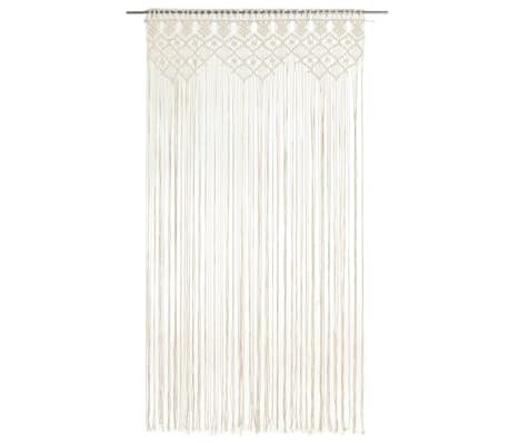 vidaXL Cortina de macramé algodón 140x240 cm