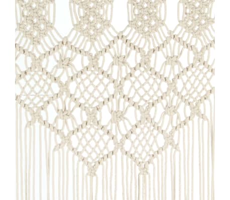 vidaXL Cortina de macramé algodón 140x240 cm