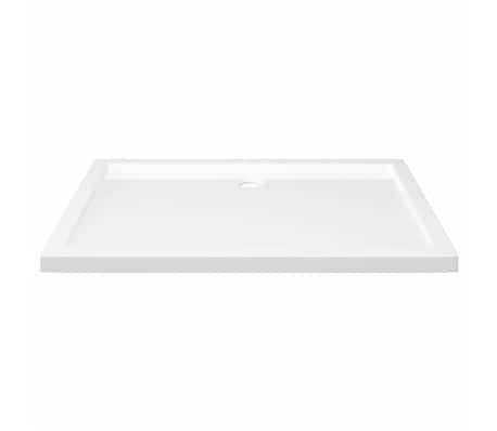 vidaXL Receveur de douche rectangulaire ABS Blanc 70x100 cm