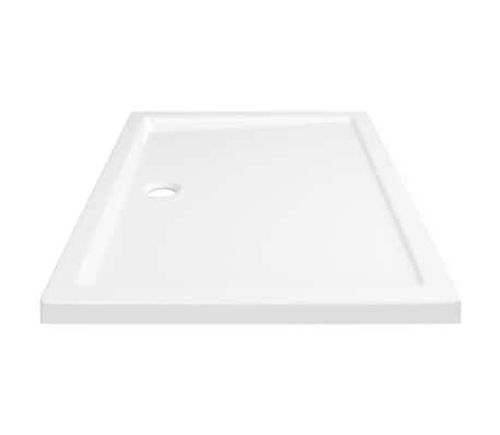 vidaXL Receveur de douche rectangulaire ABS Blanc 70x100 cm