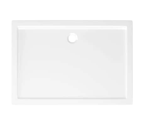 vidaXL Receveur de douche rectangulaire ABS Blanc 70x100 cm