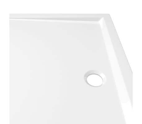 vidaXL Receveur de douche rectangulaire ABS Blanc 70x100 cm