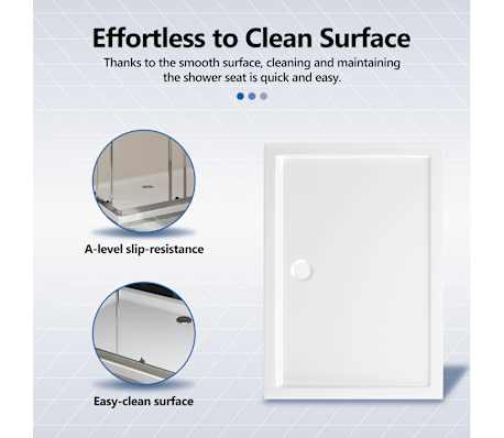 vidaXL Receveur de douche rectangulaire ABS Blanc 70x100 cm