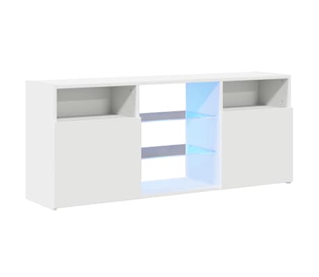 vidaXL Mueble para TV con luces LED blanco 120x30x50 cm