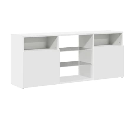 vidaXL Mueble para TV con luces LED blanco 120x30x50 cm