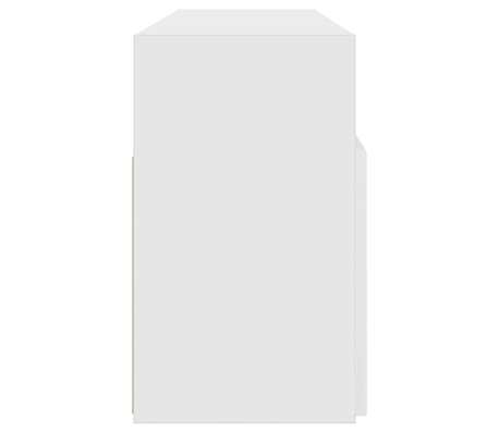 vidaXL Mueble para TV con luces LED blanco 120x30x50 cm