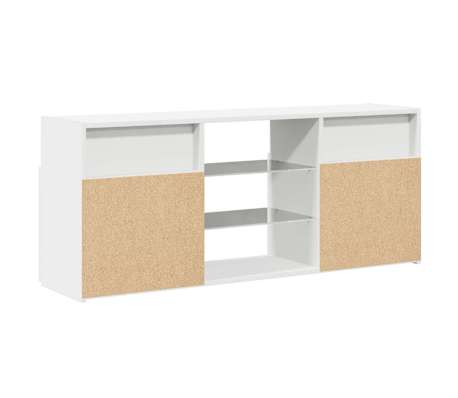 vidaXL Mueble para TV con luces LED blanco 120x30x50 cm