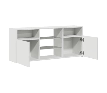 vidaXL Mueble para TV con luces LED blanco 120x30x50 cm