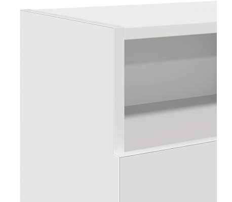 vidaXL Mueble para TV con luces LED blanco 120x30x50 cm
