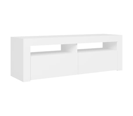 vidaXL Mueble para TV con luces LED blanco 120x35x40 cm