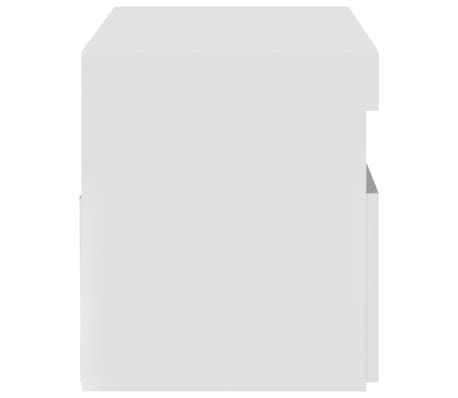 vidaXL Mueble de TV con luces LED blanco 75x35x40 cm