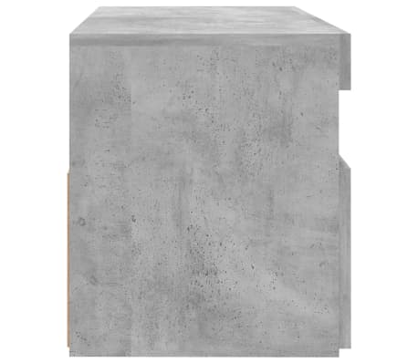 vidaXL Mueble de TV con luces LED gris hormigón 60x35x40 cm