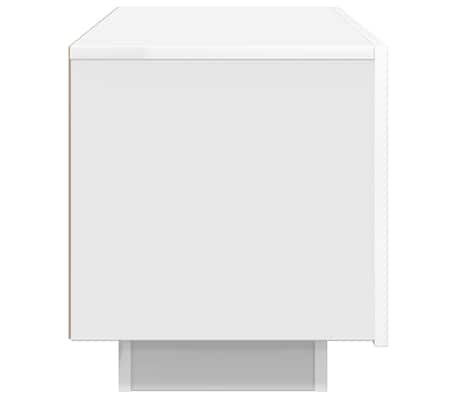 vidaXL Mueble para TV madera contrachapada blanco 100x35x40 cm