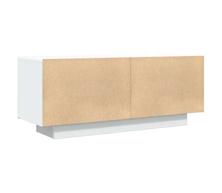 vidaXL Mueble para TV madera contrachapada blanco 100x35x40 cm