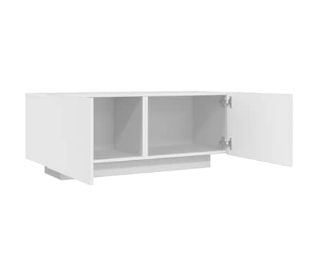 vidaXL Mueble para TV madera contrachapada blanco 100x35x40 cm