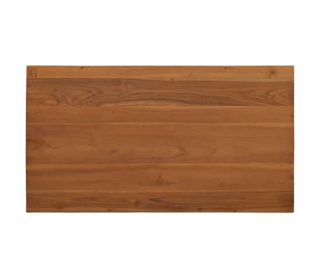 vidaXL Mesa de centro de madera maciza de teca 90x50x35 cm