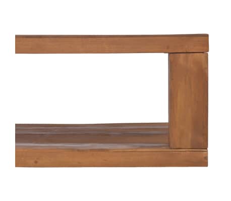 vidaXL Mesa de centro de madera maciza de teca 90x50x35 cm