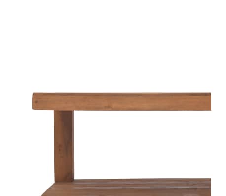 vidaXL Mesa de centro de madera maciza de teca 90x50x35 cm