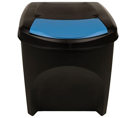 vidaXL Poubelles empilables 3 pcs Anthracite 75 L