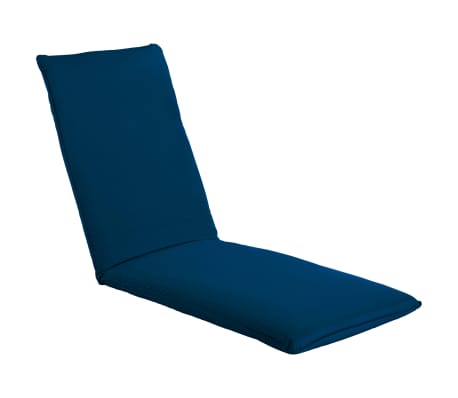 vidaXL Tumbona plegable de tela Oxford azul marino