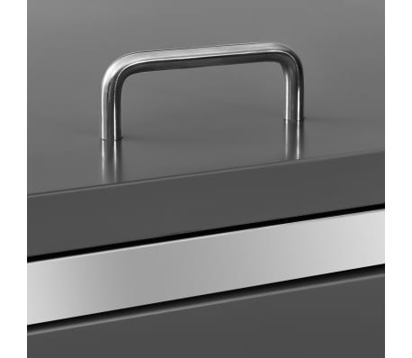 vidaXL Cobertizo para tres contenedores basura acero 207x77,5x112,5 cm