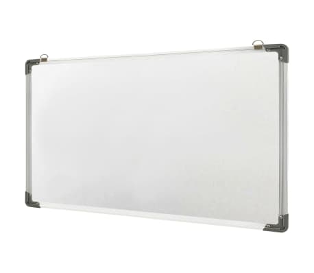 vidaXL Pizarra magnética acero blanco 110x60 cm