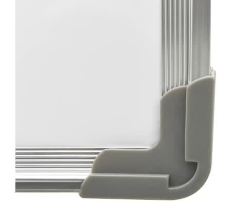 vidaXL Pizarra magnética acero blanco 110x60 cm
