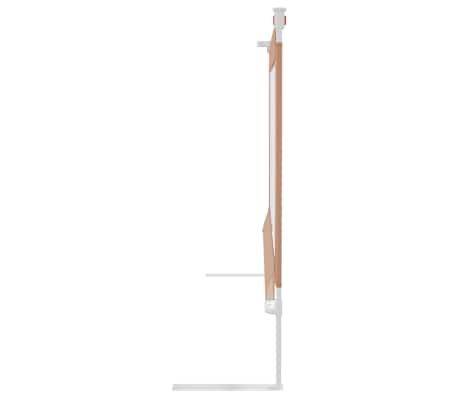 vidaXL Barrière de sécurité de lit d'enfant Taupe 180x25 cm Tissu