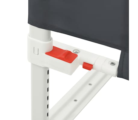 vidaXL Barrière de sécurité de lit d'enfant Gris foncé 160x25 cm Tissu