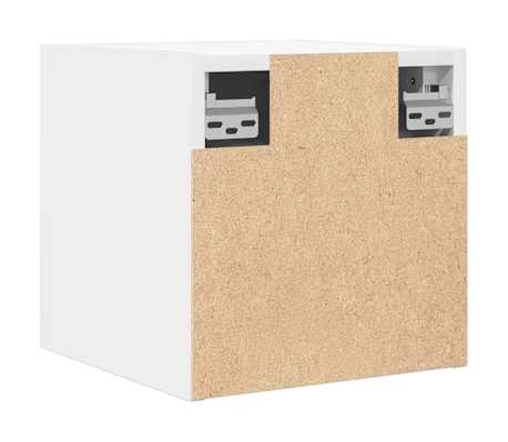 vidaXL Muebles de pared para TV 2 uds blanco 30,5x30x30 cm