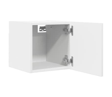 vidaXL Muebles de pared para TV 2 uds blanco 30,5x30x30 cm