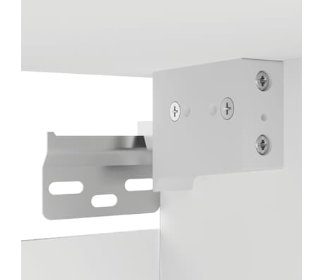 vidaXL Muebles de pared para TV 2 uds blanco 30,5x30x30 cm