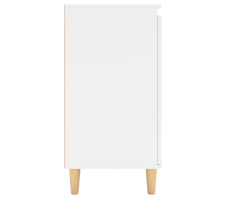 vidaXL Aparador con patas madera contrachapada blanco 60x35x70 cm