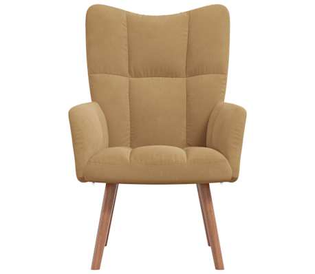 vidaXL Sillón de relax de terciopelo marrón