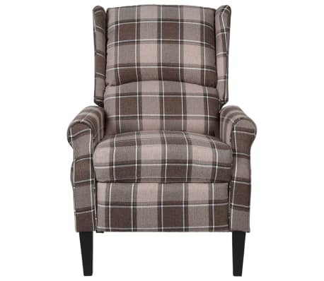 vidaXL Sillón de masaje reclinable de tela beige