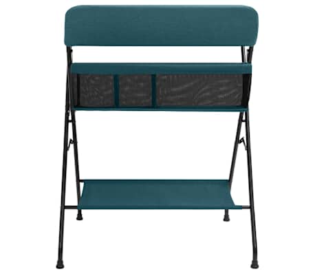 vidaXL Mesa cambiadora de hierro verde