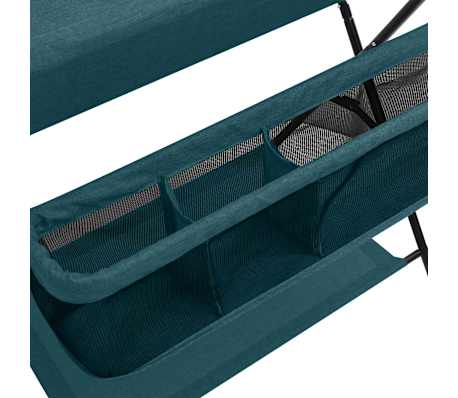 vidaXL Mesa cambiadora de hierro verde