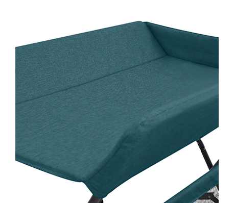 vidaXL Mesa cambiadora de hierro verde