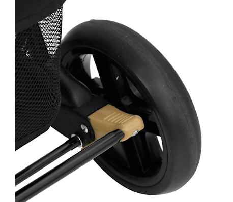 vidaXL Carrito para gemelos de acero gris taupé
