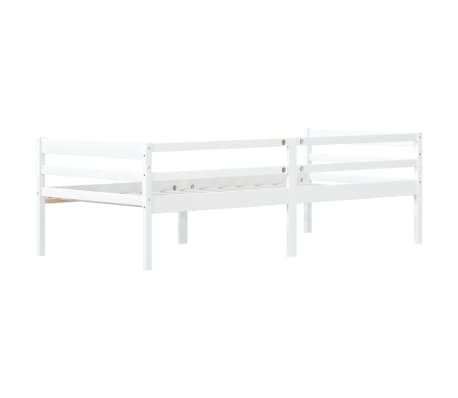 vidaXL Estructura de cama sin colchón madera de pino blanco 90x200 cm
